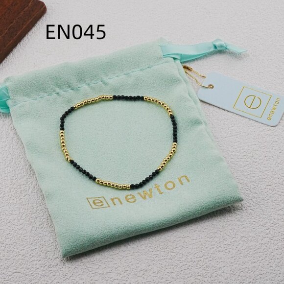 Enewton Black Glass Crystal & Gold Bead Bracelet - Picture 5 of 5